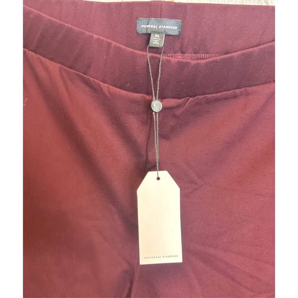 Women's Universal Standard Burgundy Leggings XL - Picture 2 of 5